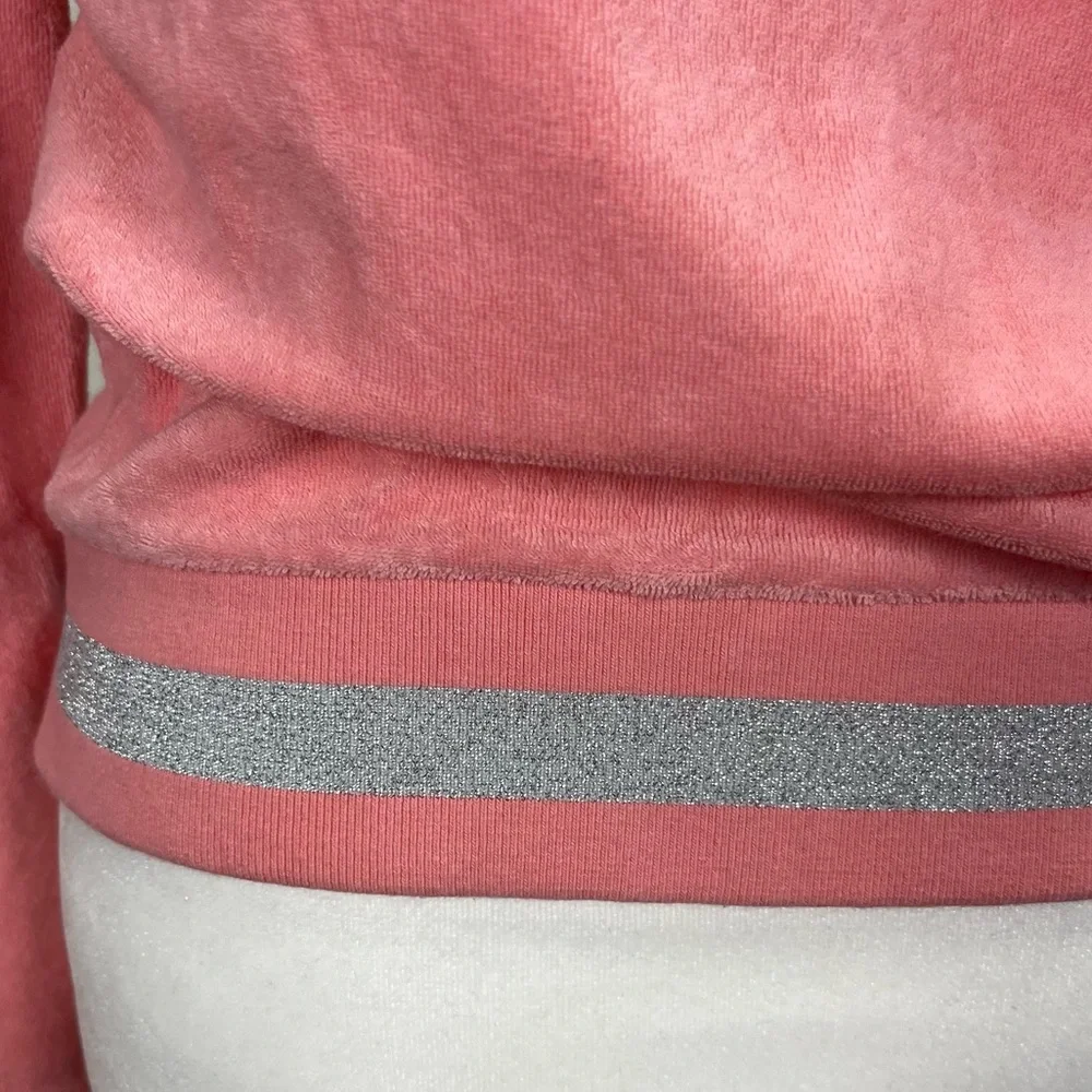 Juicy Couture Vintage Y2K Tracksuit Terry Cloth Peachish Pink Jacket, Size XS